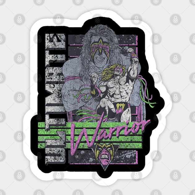 Ultimate Warrior Retro Sticker by Holman